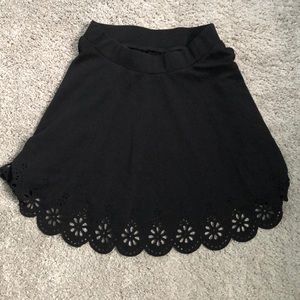 Skirt with flower cut out